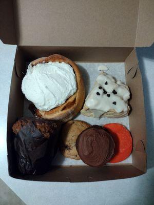 An assortment of the pastries I bought.