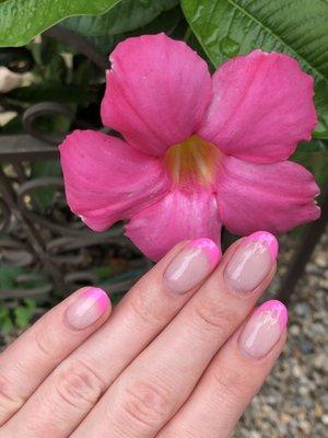 Pink French tip