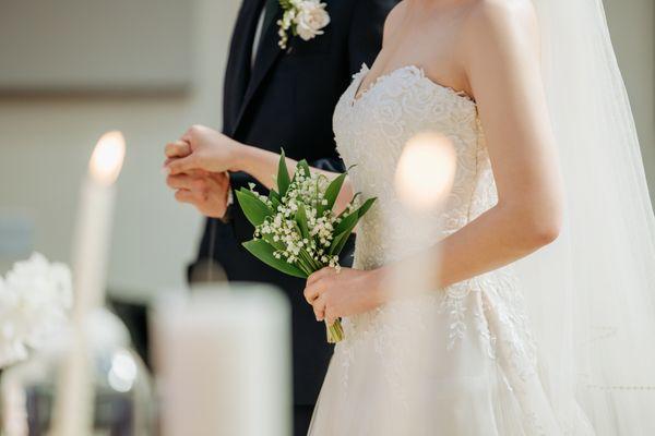 Lilly of the valley bridal bouquet