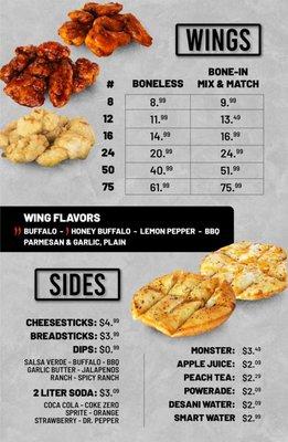 Wings and Sides