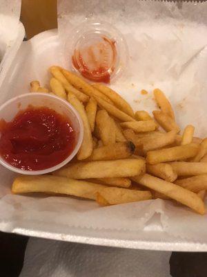 House fries half gone, couldn't stop myself