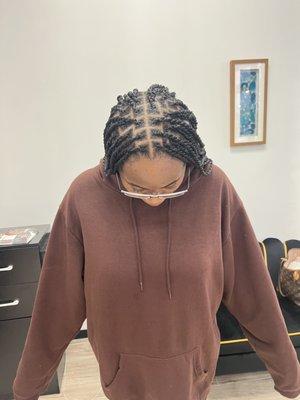 Medium waist length Senegalis twist