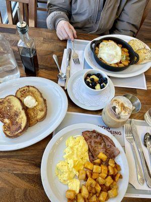 Breakfast Combo and Basic Skillet and Pumpkin Cold Brew