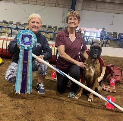 Nancy and Dillon: Master Agility Champion!