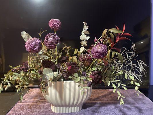 The flowers, several weeks after they were dried...