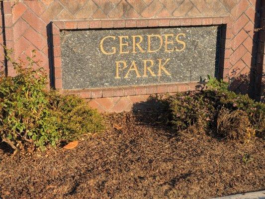 Gerdes Park in the City of Norwalk