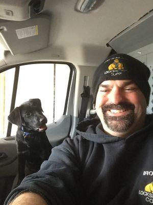 This is Bryan and Luna in our newest service truck.