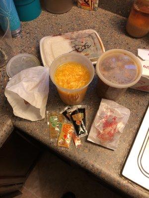 I ordered duck sauce and got only 2 sweet and sour.  1 pepper packet asked for 6.  The counter guy lost a customer tonight