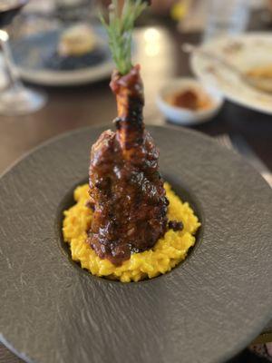 Risotto with lamb shank