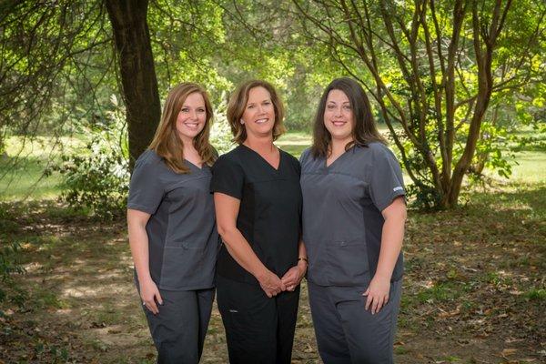 Administrative team (From left: Amber, Jan, and Kelly)