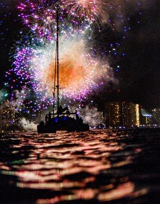 Come join us for fireworks every Friday night off Waikiki