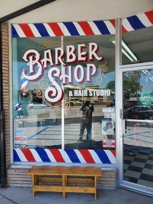 Store front of the Barbershop