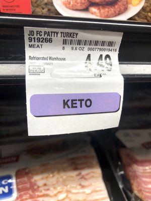 Select items marked for Keto