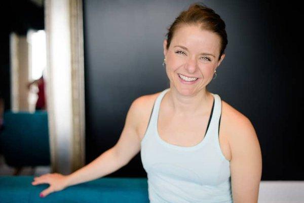 Justina Sandford owner Ignite Yoga a yoga studio in Centerville