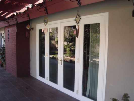 Beautiful sliding glass door replacement, Anlin Del Mar series hold a double lifetime warranty.