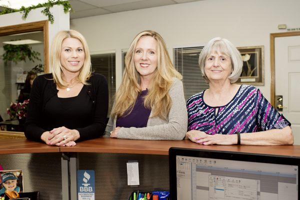 Frontdesk Staff (Carrie Kamio, Cathy Wickham, Elaine Love)