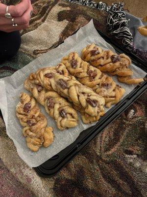 Pecan cinnamon braids