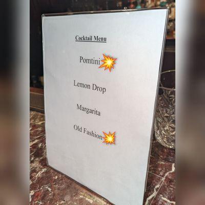 COCKTAIL MENU