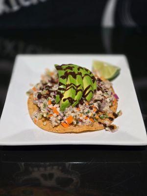 Tostada de pescado