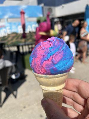 Cotton candy ice cream