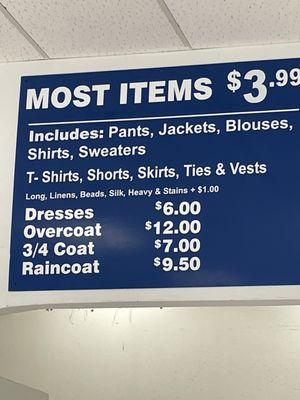 $2.99 A Cleaners