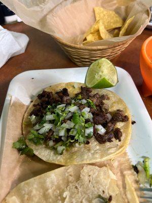 Street taco carne asada