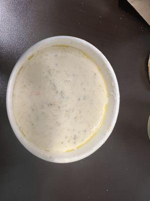 Broccoli gruyere soup (ice cold)