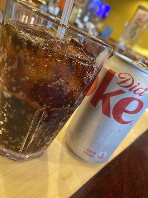 Diet Coke (free beverage with YELP check in)