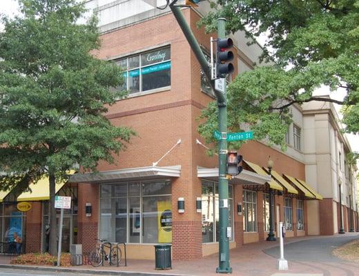 Look up! We're at the corner of Wayne and Fenton! Crossings Center for the Healing Traditions.  GREAT bookstore too!