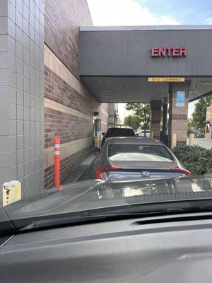 Walgreens drive thru.