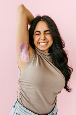 If waxing makes you nervous, start here!  Underarm waxing is quick and easy, perfect for a smooth introduction to the world of waxing!