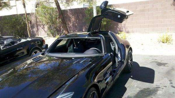 2011 Mercedes SLS Front Windshield @ Mercedes Dealership