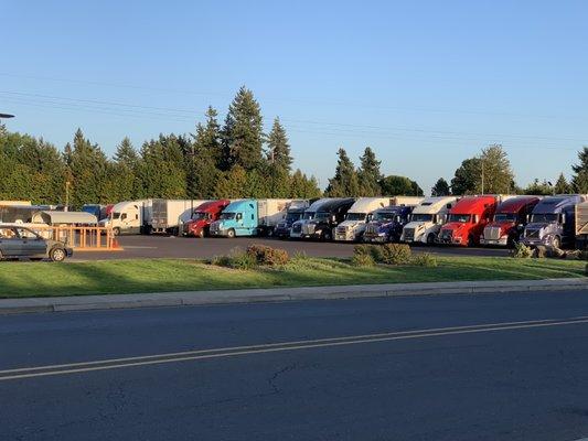 Across the street is Flying J truck stop so this is a convenient location for truckers.