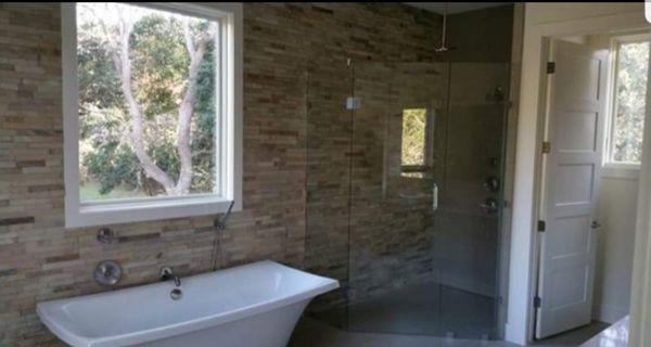 A Frameless shower install we did awhile back in Shavano park