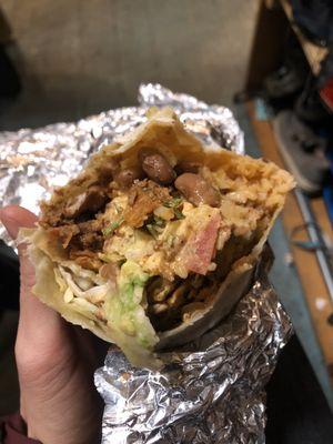 Crispy chipotle burrito with pastor is the best thing you can do for yourself today