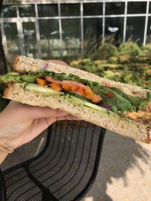 Loaded veggie sandwich