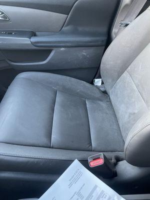 Stains on seat and door