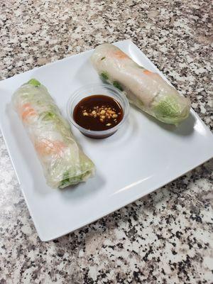 Spring rolls. A bit smaller than other Pho restaurants.