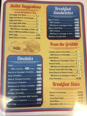 Breakfast Menu