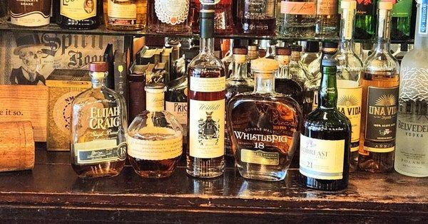 Amazing pours of whiskey