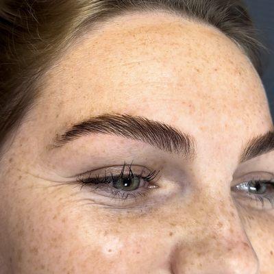 Keratin Infused-- Brow Lamination + Tint + Wax