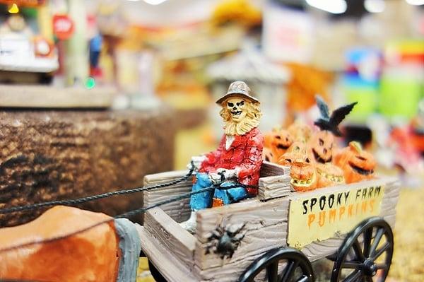 'Bring out your pumpkin', the wagon driver yells.