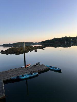 Dock at sunrise