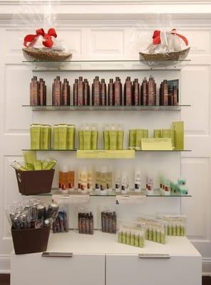 Esperanza Salon's Product Line.  Sulfate free shampoos, hair products that add volume to your hair, and a men's line.