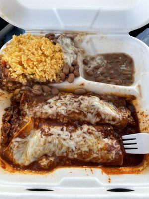 Chicken Enchiladas (2) Plate