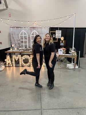 The ladies of Rustic Rentals LA at the AV Bridal Fair