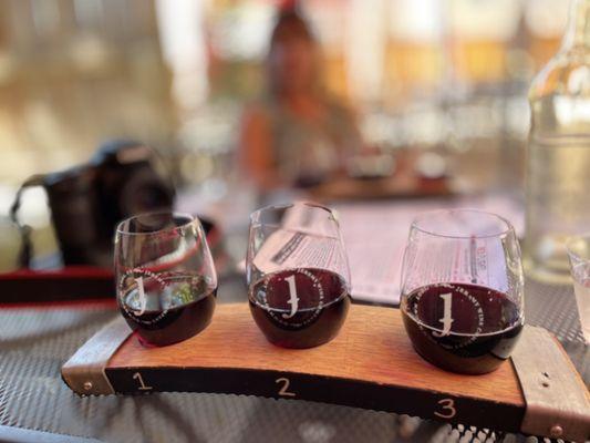 Flight of Sangiovese, Tempranillo, & Petite Syrah