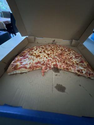 Large cheese pizza