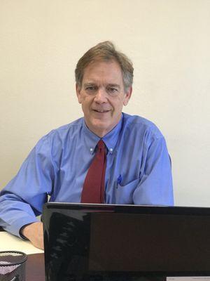 John ward at his office on Van Nuys