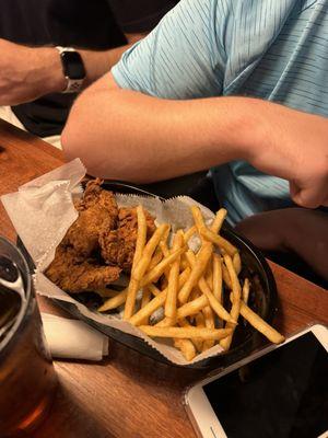 Chicken tenders and fries